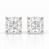 Diamond Cushion Cut Studs