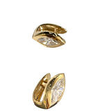 The Bezel Set Marquise Studs